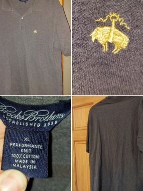 Brooks Brothers XL Gray Polo